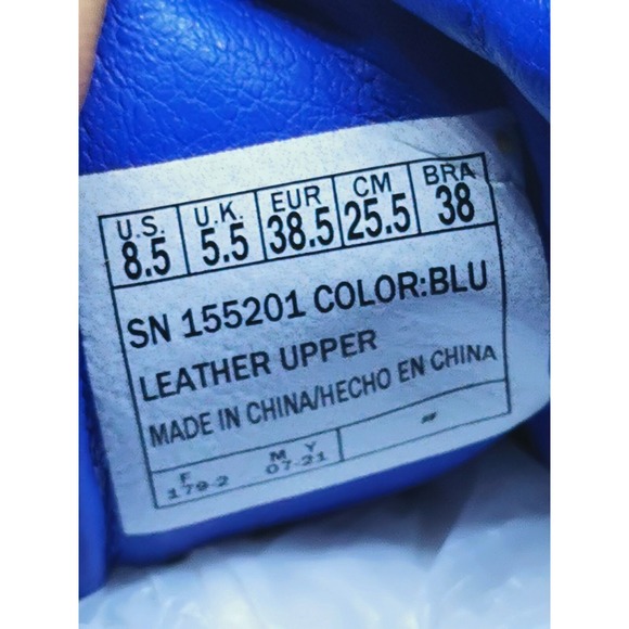 Skechers Women's 155201 Patent Blue Roadies 90sBBY Casual Shoes Size 8.5M - Picture 10 of 16